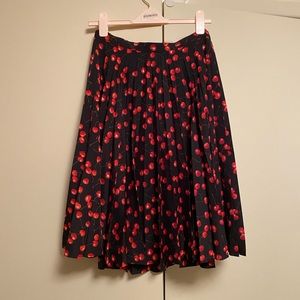 J. CREW Cherry Print Skirt